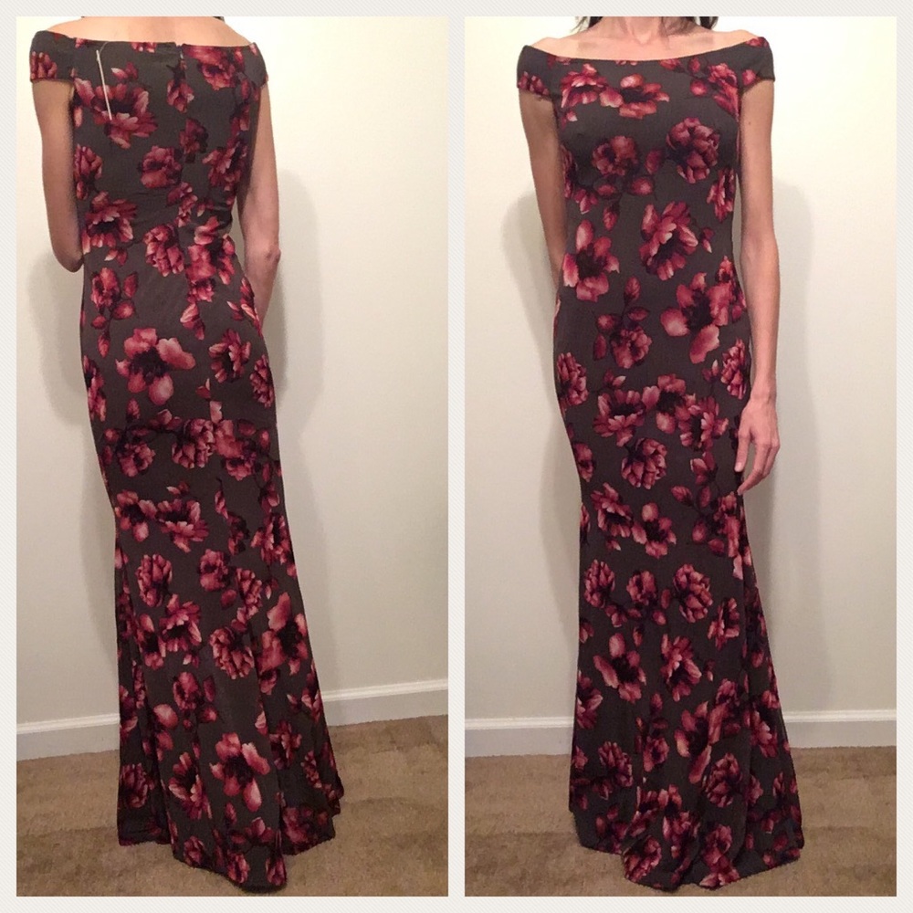 Gorgeous Floral Fitted Maxi Dress - Picture 2 of 3